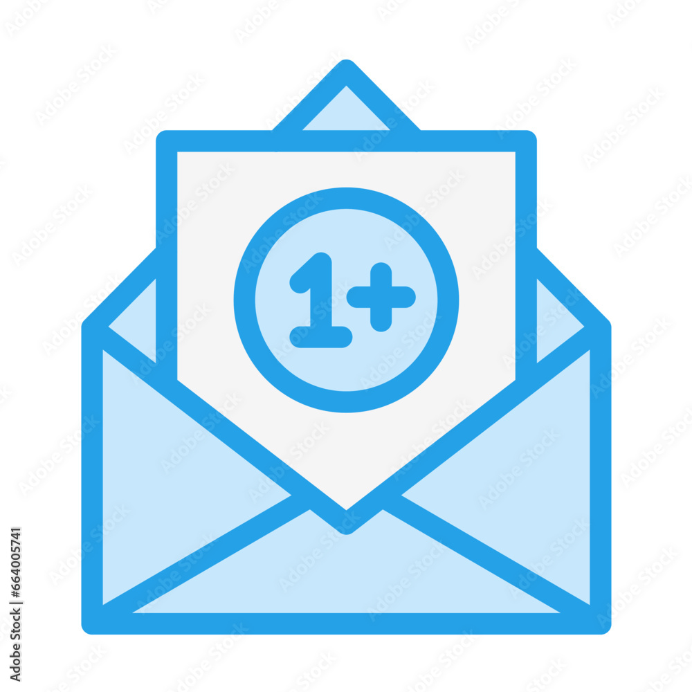 Obraz premium Unread Vector Icon Design Illustration