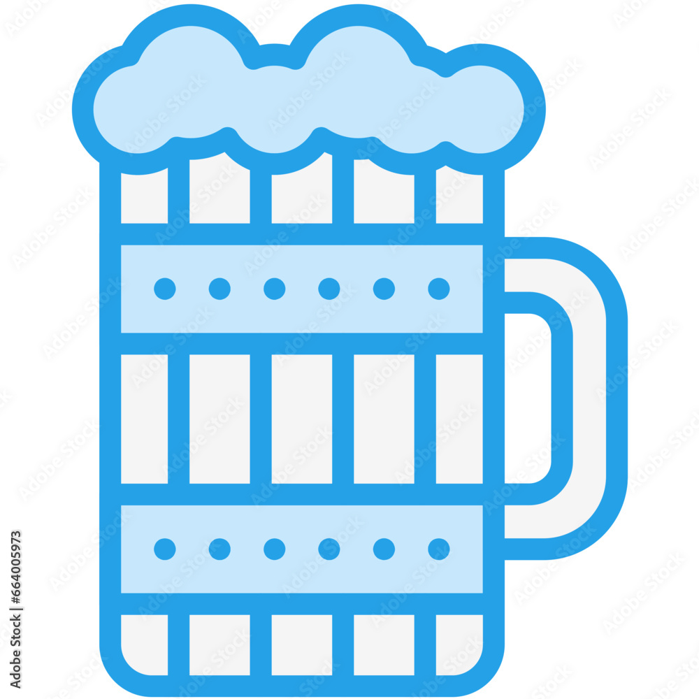 Wooden mug Vector Icon Design Illustration Wooden mug Vector Icon Design Illustration