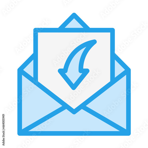 Receive Mail Vector Icon Design Illustration