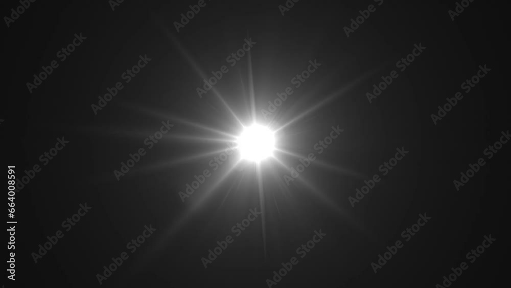 Lens flare effects on black background