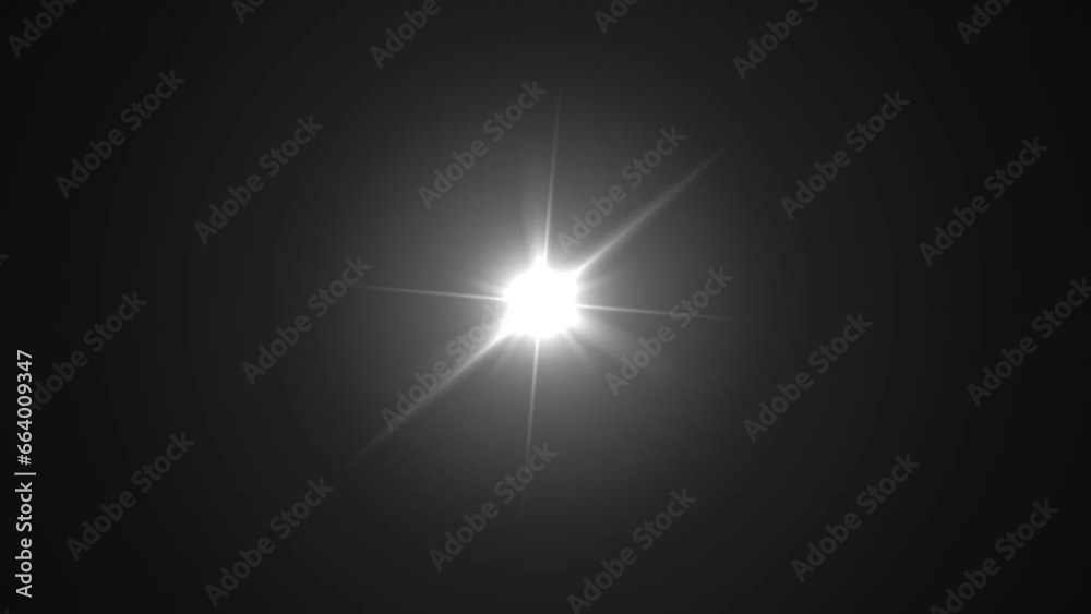 Lens flare effects on black background