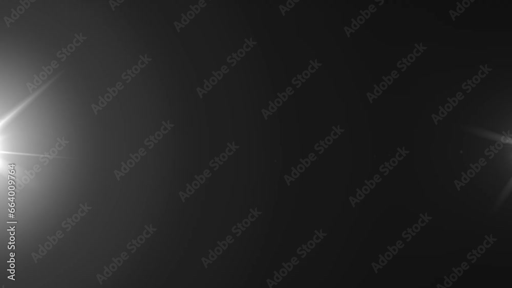 Lens flare effects on black background