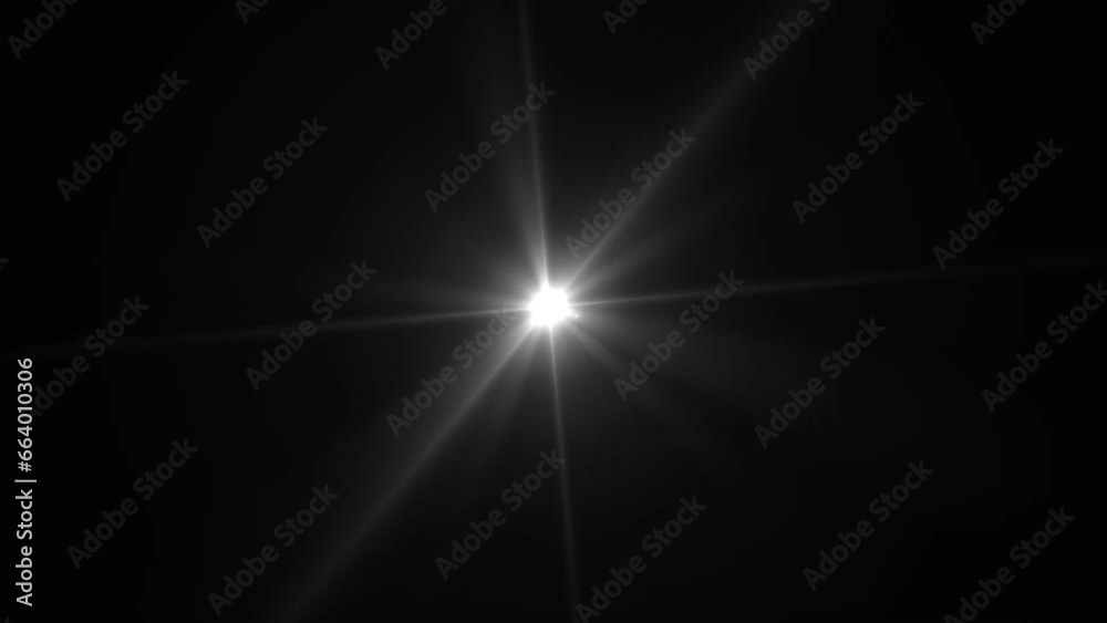 Lens flare effects on black background