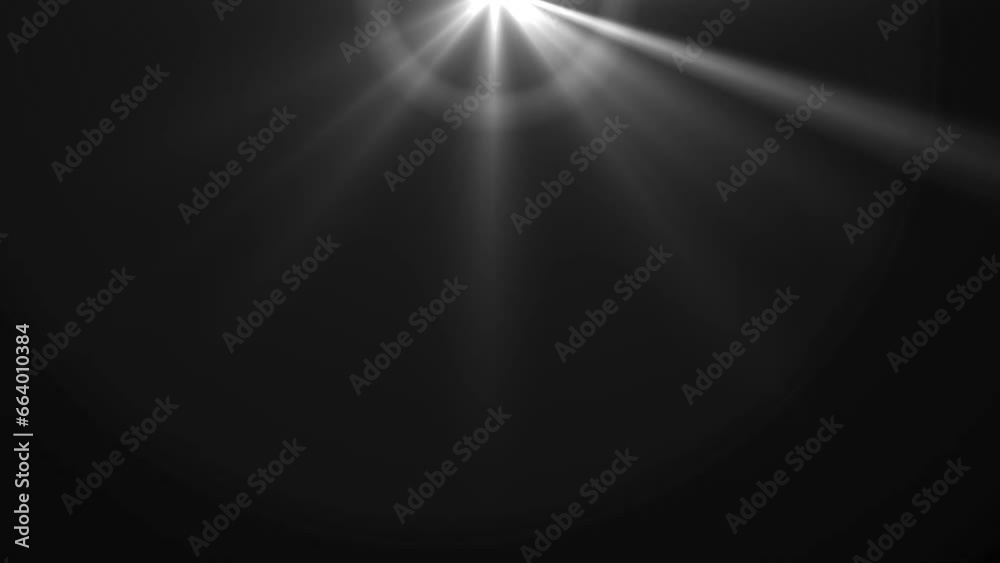 Lens flare effects on black background
