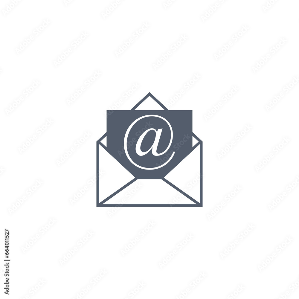 Mail letter logo design icon isolated on transparent background Mail letter logo design icon isolated on transparent background