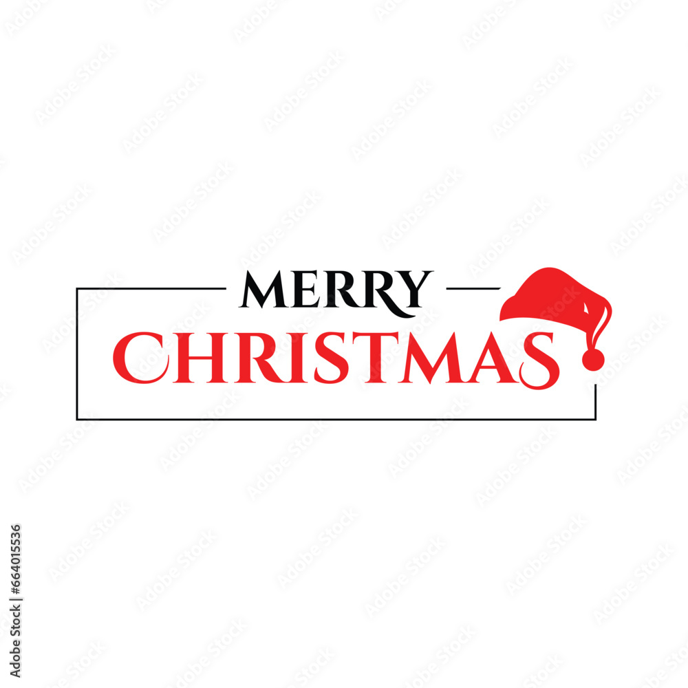 Fototapeta premium Merry Christmas Text