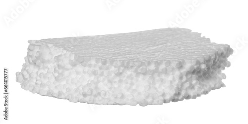 Bild auf Leinwand Styrofoam piece flying isolated on white, clipping path