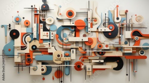 A vibrant machine-made masterpiece, bursting with wild colors and abstract shapes, evoking feelings of joy and imagination