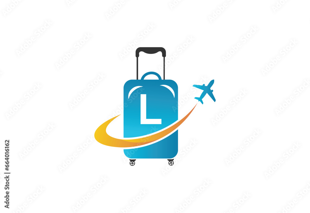 Creative Initial Letter L Air Travel Logo Design Template. Creative Initial Letter L Air Travel Logo Design Template.