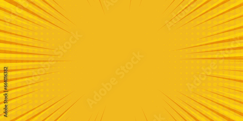 Abstract comic burst background. Comic background with geometric forms and halftone texture. Comic speed lines 