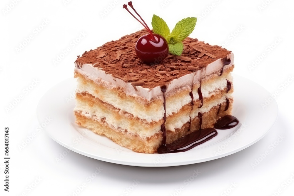 Cake isolated on white background. Cake isolated on white background.