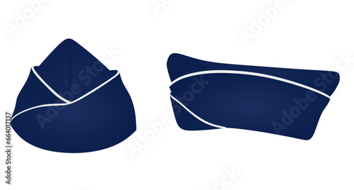 World war II cap. vector