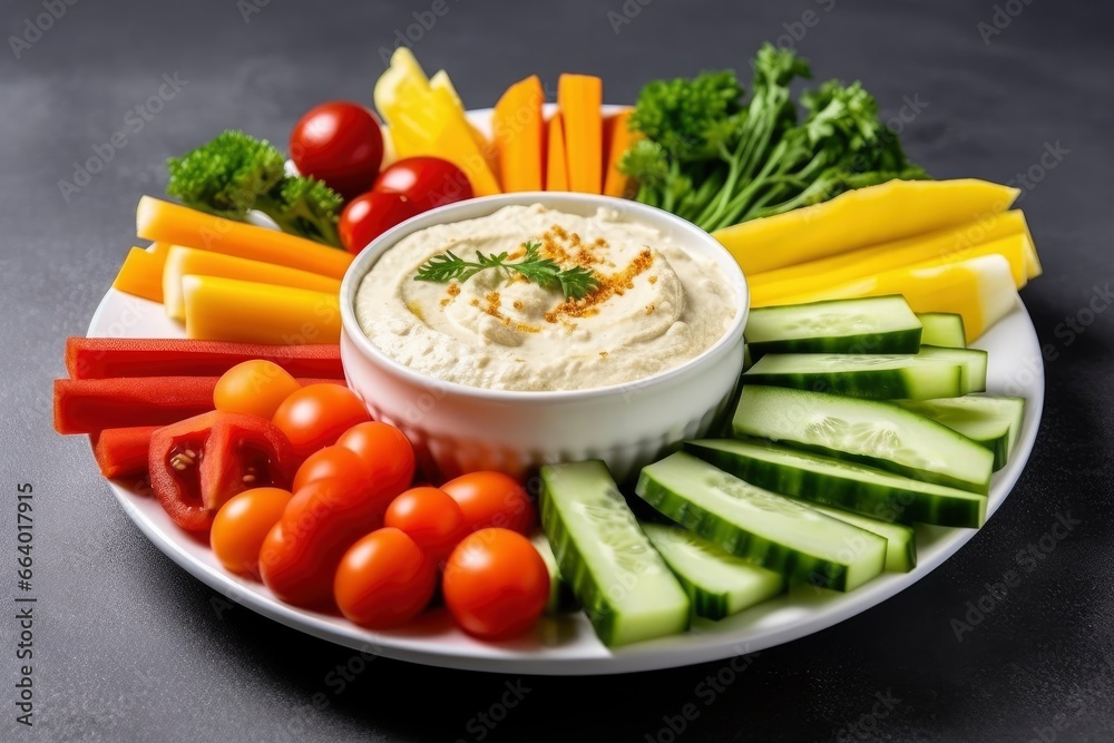 Crop shot of plate with colorful healthy sliced vegetables. Crop shot of plate with colorful healthy sliced vegetables.