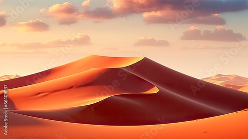 Desert with magical sands and dunes as inspiration for exotic adventures in dry climates.