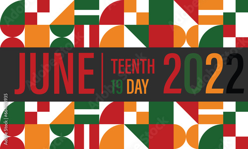 Juneteenth day celebration design in vector format.