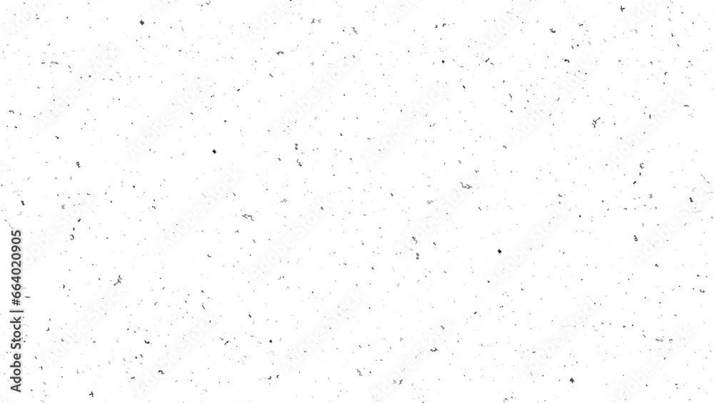 Black and white grunge texture made of fine particles of ink or paint. Realistic distressed grainy effect. Vector illustration.