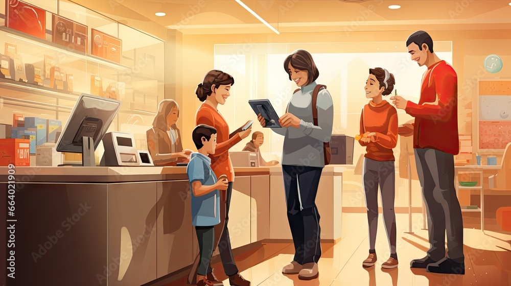 Fototapeta premium Contactless Payment Innovation: Concept Illustration