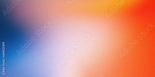 Grainy color gradient background orange purple abstract noise texture pink red blue retro banner backdrop