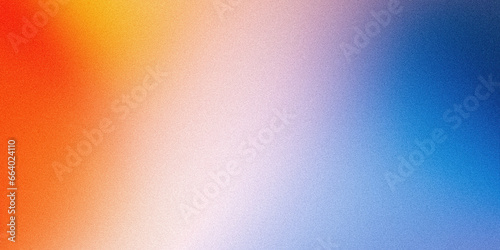 Grainy color gradient background orange purple blue yellow abstract noise texture retro banner backdrop