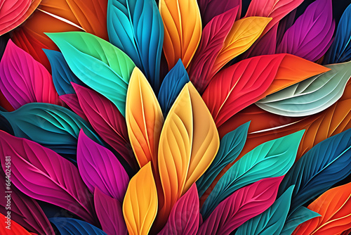 Abstract nature Leaves colorful background close up beautiful image © chinthaka