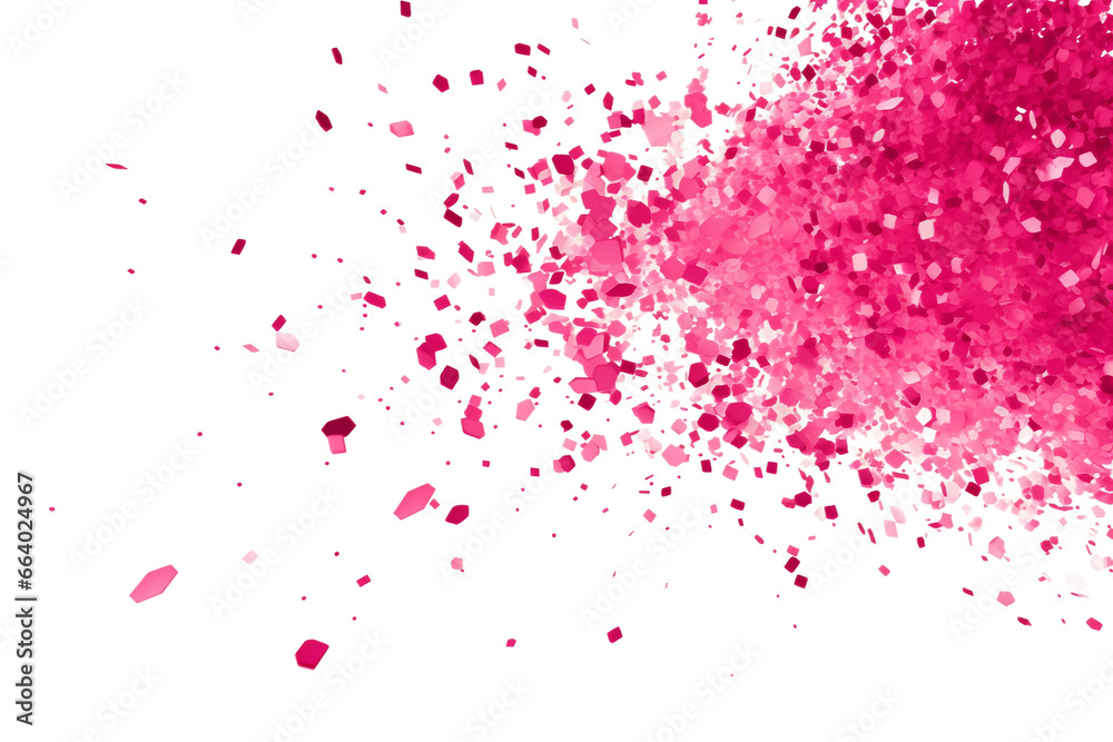 Hot Pink Confetti Delight on a transparent background.