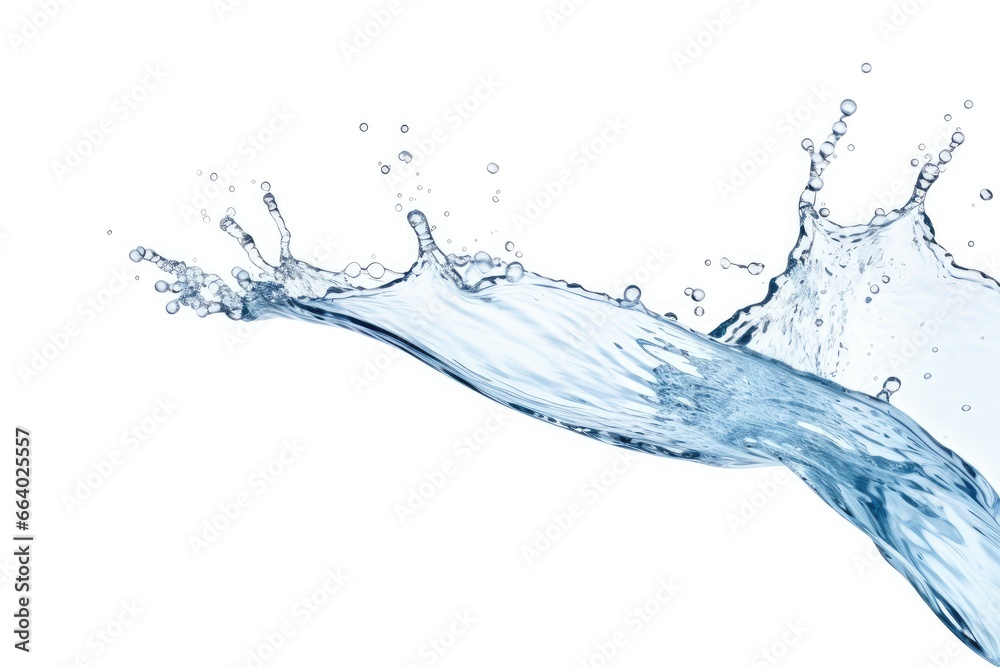 water splash isolated on white background water splash isolated on white background