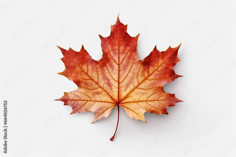 Beautiful maple leaf isolated on white background Beautiful maple leaf isolated on white background