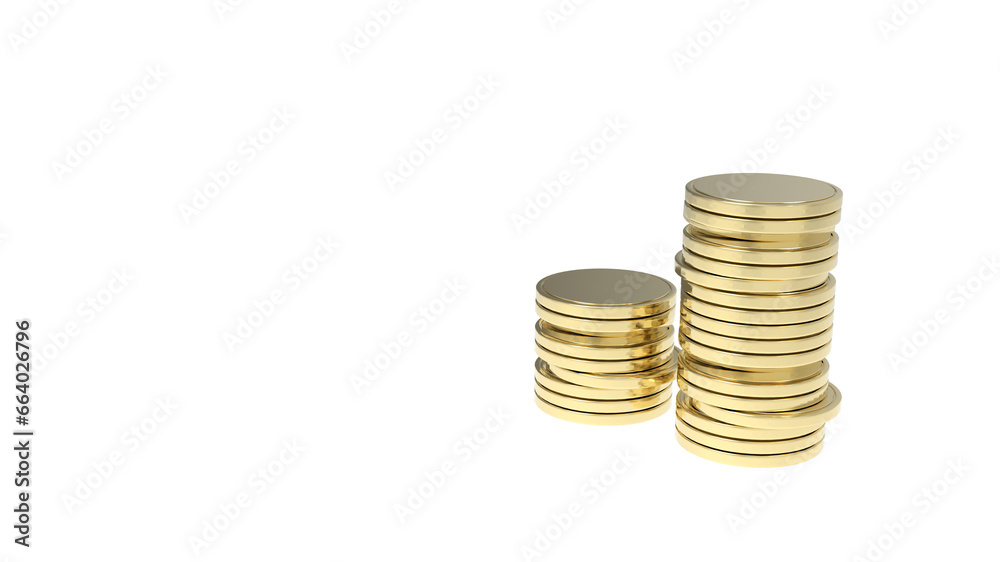 Golden coins stacks for business economics finance Golden coins stacks for business economics finance
