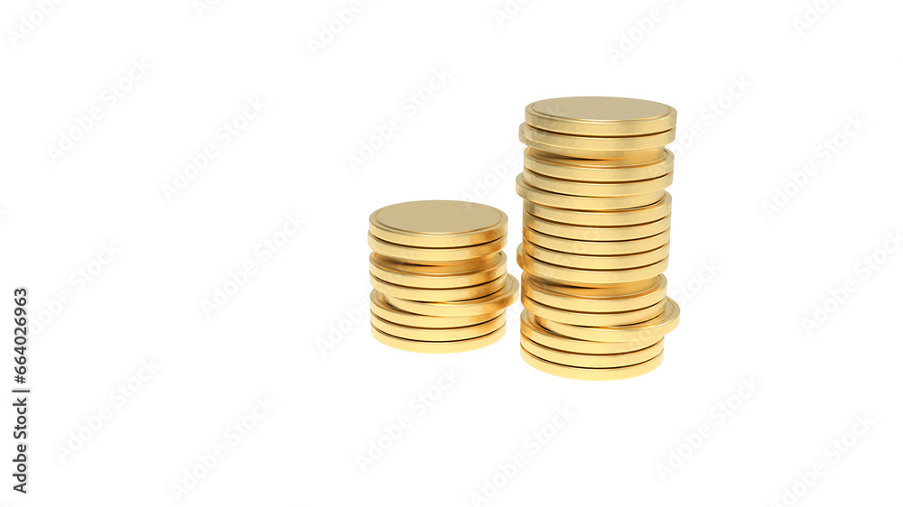 Golden coins stacks for business economics finance Golden coins stacks for business economics finance