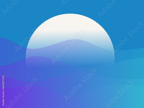 Landscape sunset with Sky and blue sea , Sunset ocean, Sunset Sky Background, Nature Landscape Dramatic.