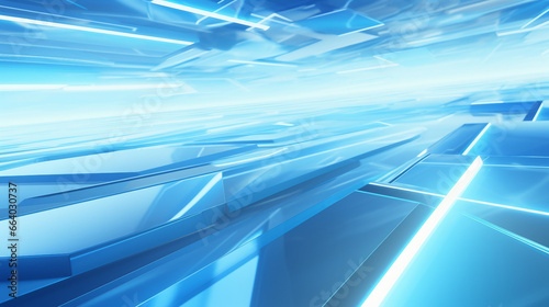 Abstract Light Blue Futuristic Background