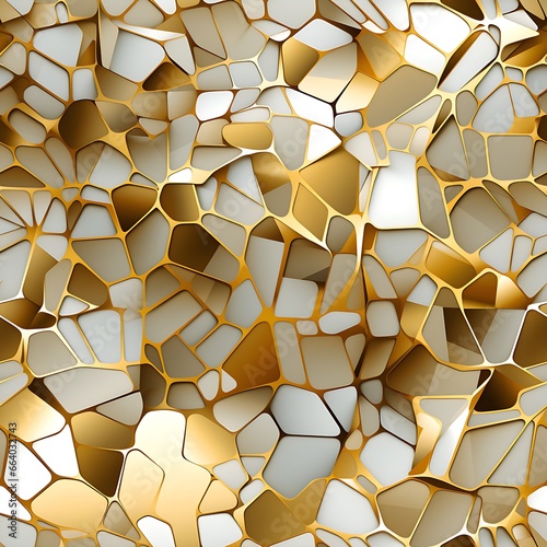 golden repeating pattern - endless fine structure - ai generated