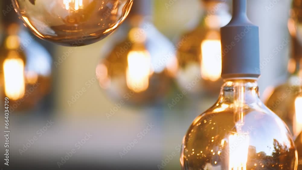 stylish light bulbs in the cafe stylish light bulbs in the cafe