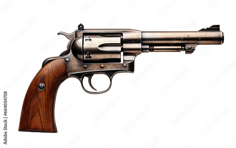 Colt Handgun on Transparent background