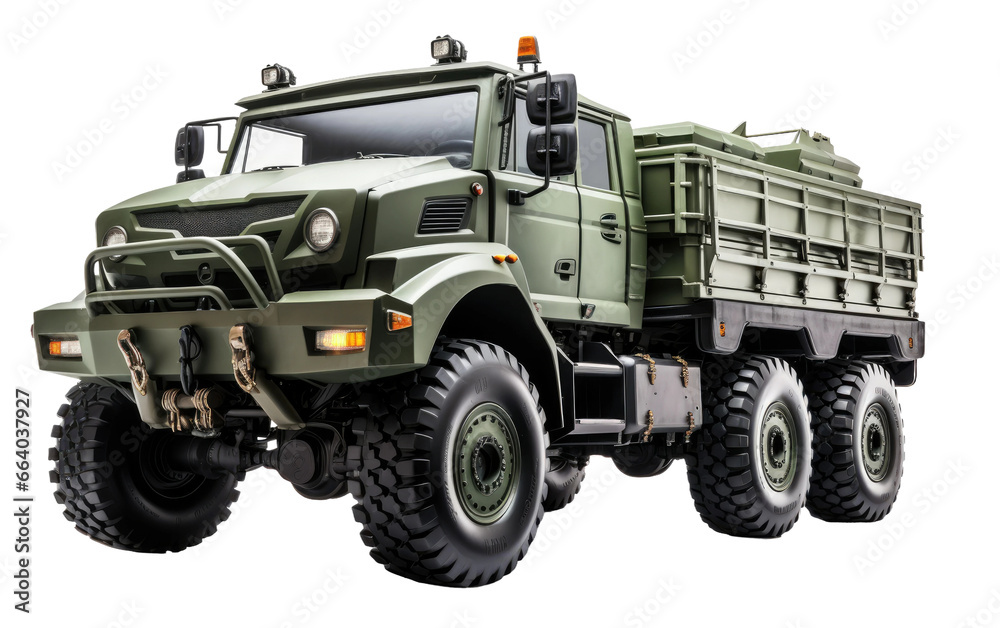 Military Truck on Transparent background