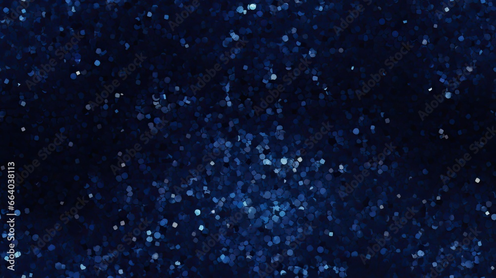 Fototapeta premium an abstract monochromatic glitter background in a deep midnight hue. The shimmering texture of the glitter adds a touch of elegance to this rich and vibrant background.