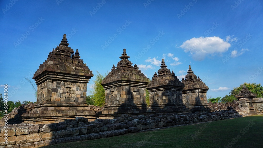 View of Plaosan Temple, also known as the 