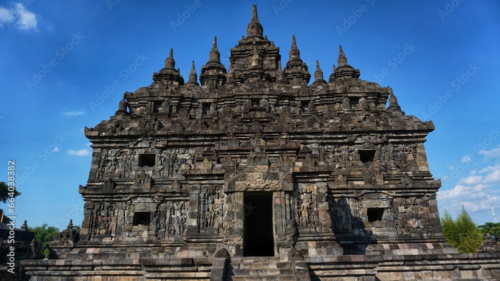 View of Plaosan Temple, also known as the 