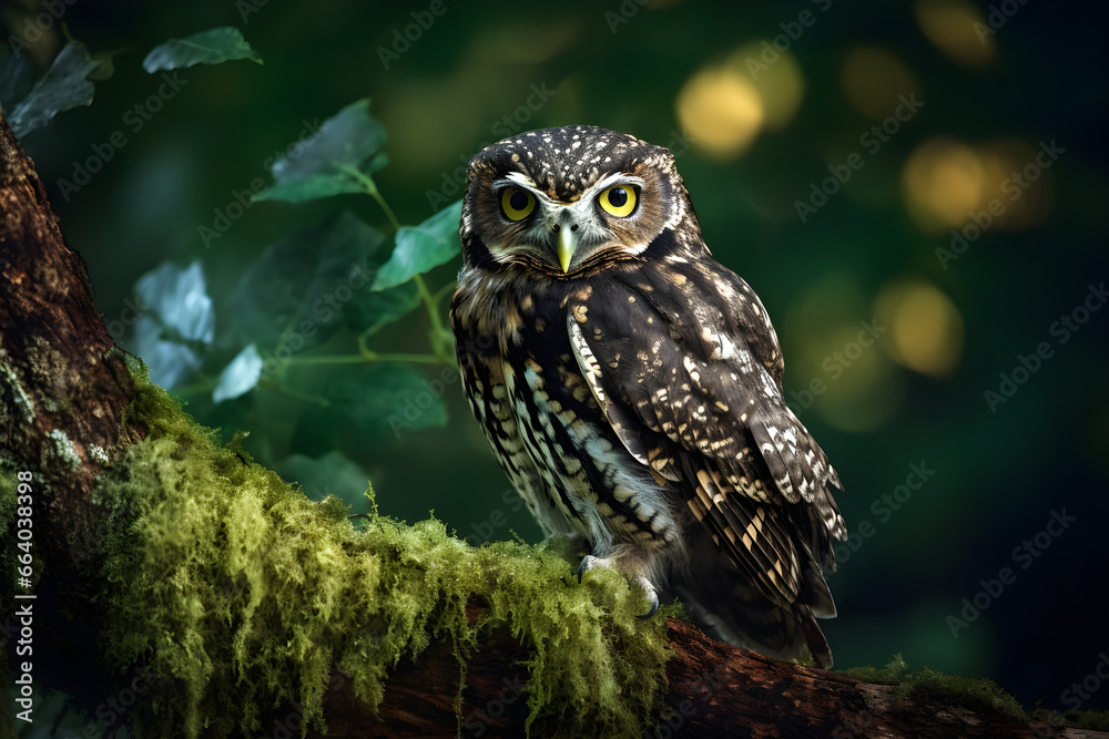 Owl in the green wood Owl in the green wood