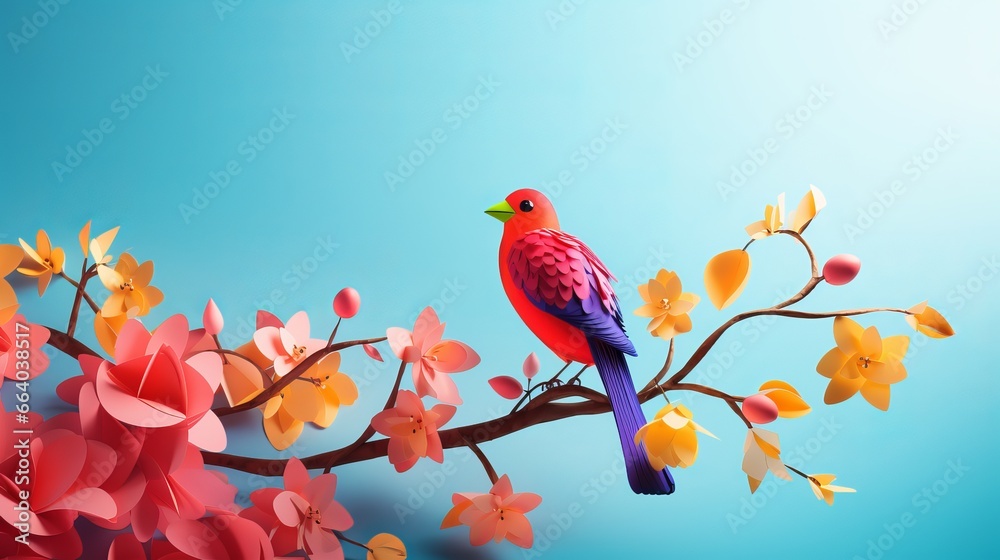 Tropical Love Birds: A Colorful Valentine Day Celebration with Exotic Birds, Vibrant Flowers, and Nature Tropical Love Birds: A Colorful Valentine Day Celebration with Exotic Birds, Vibrant Flowers, and Nature