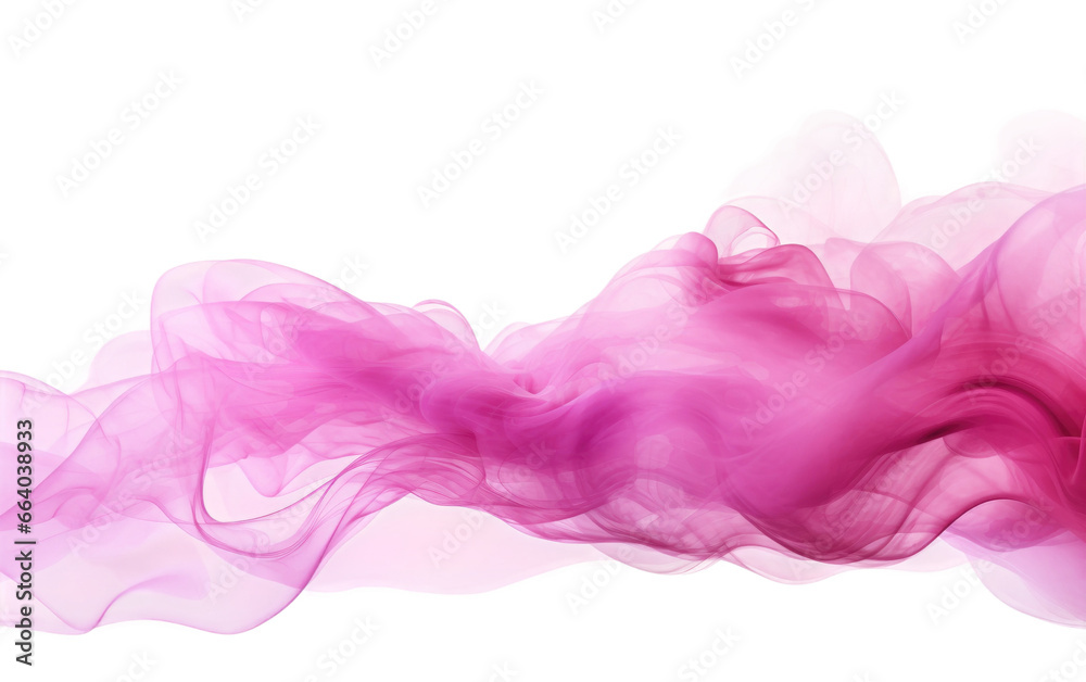 Pink Smoke Cloud on Transparent background