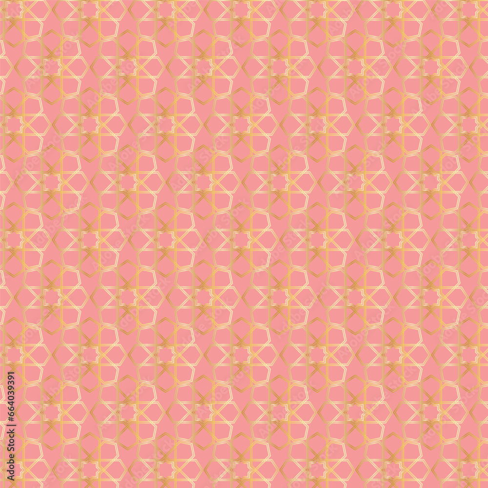 islamic abstract ornament pattern design use for print and fashion design
