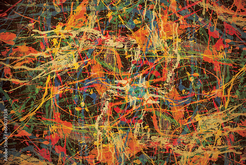 Paint splattered vintage paper texture. High resolution abstract