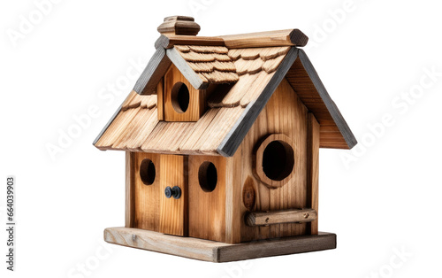 Wooden Birdhouse on Transparent background