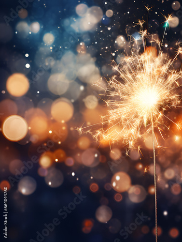 Bengal sparkler abstract blurred background