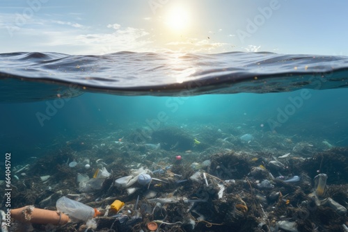 Garbage in the ocean © Оксана Олейник