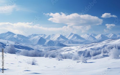 snow covered mountains © matthew