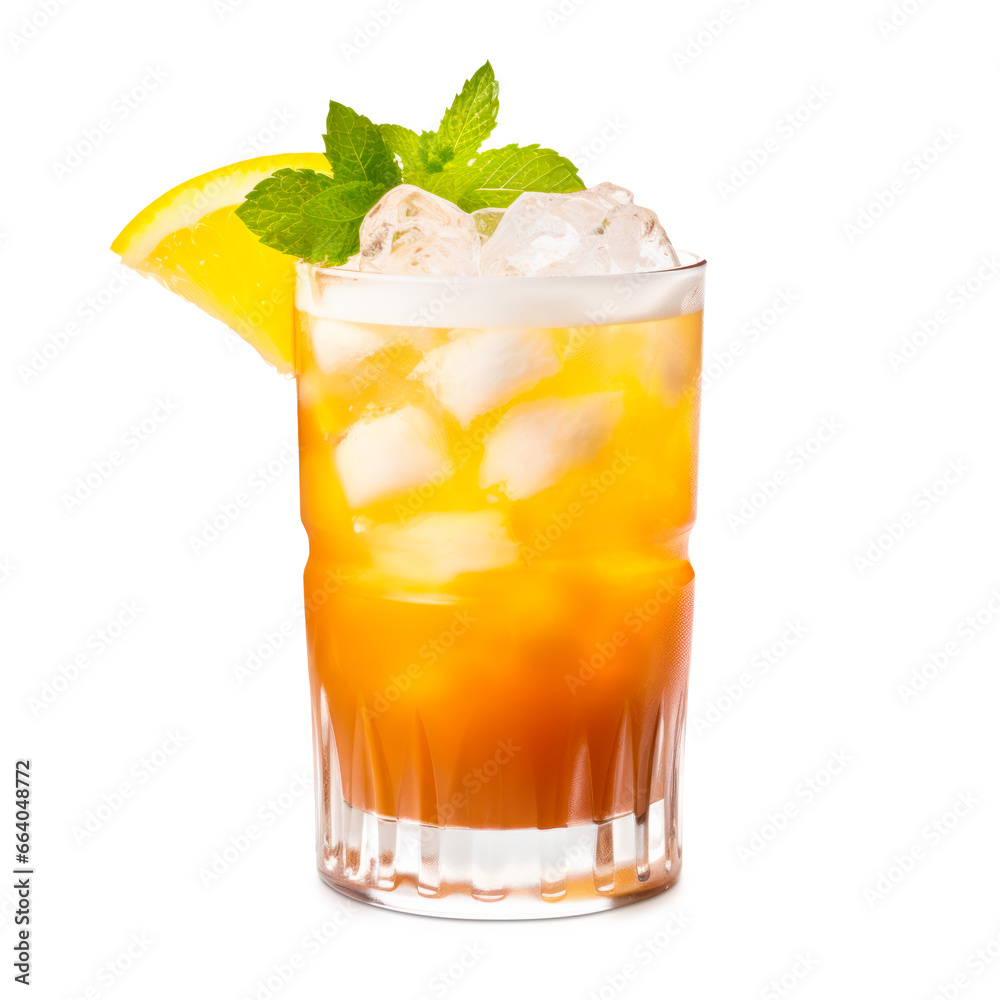 Mai Tai cocktail in classic tiki glass with crushed ice, pineapple and mint Mai Tai cocktail in classic tiki glass with crushed ice, pineapple and mint