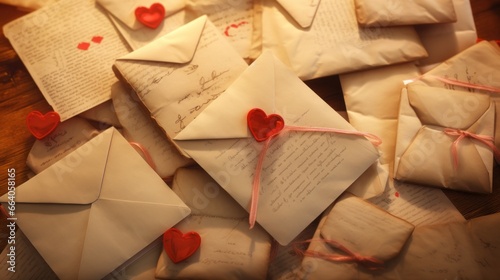 An Image of Handwritten Love Letters from the Past: Vintage Love Letters