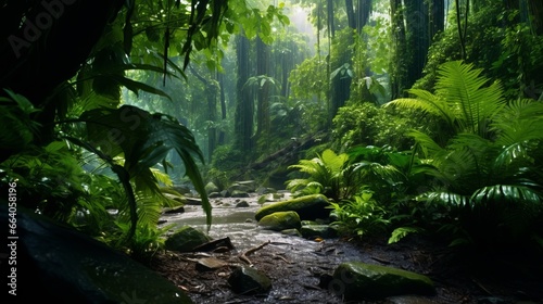 Explore the lush and vibrant greenery of a jungle